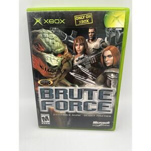 Brute Force (Microsoft Xbox, 2003) Complete w/ Manual CIB - Tested + Working
